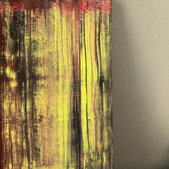 Original Abstract Painting On Reclaimed Wood 12” X 12 “ X 1” A Walk Through Time - Picture 5 of 14